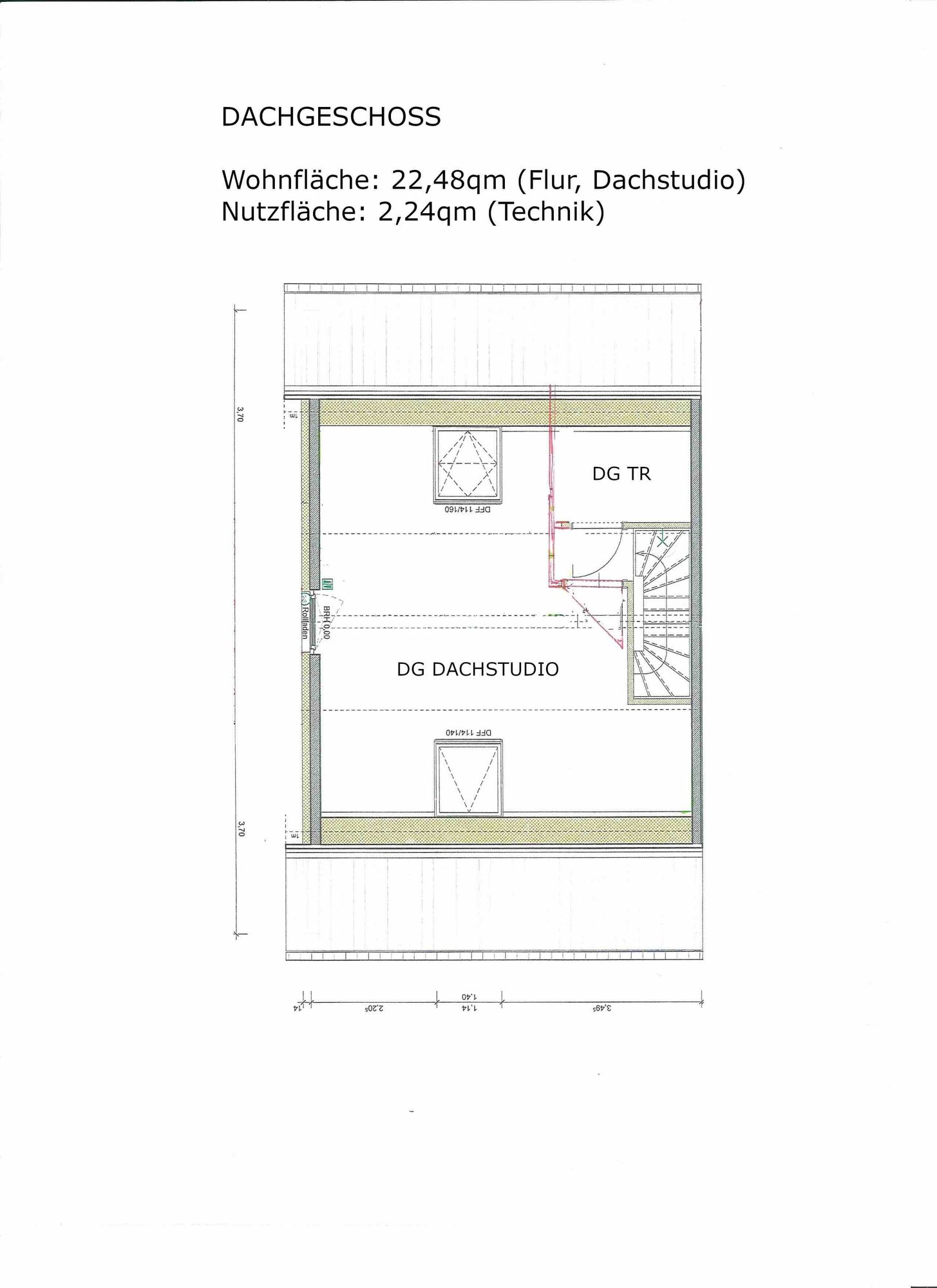 Grundriss Dachgeschoss