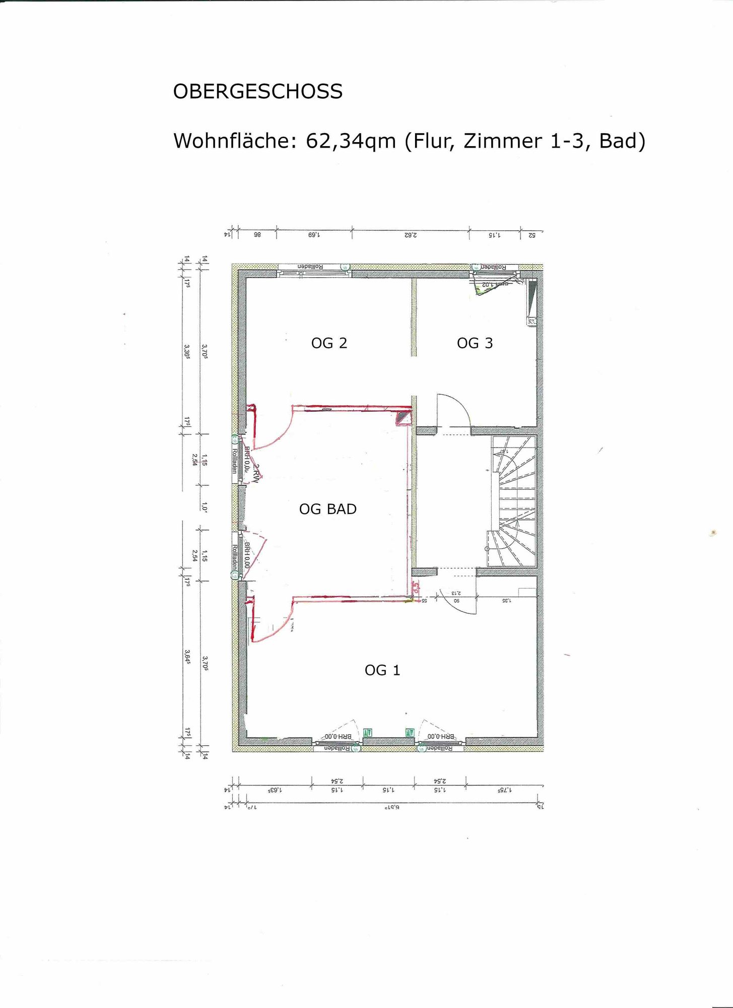 Grundriss Obergeschoss