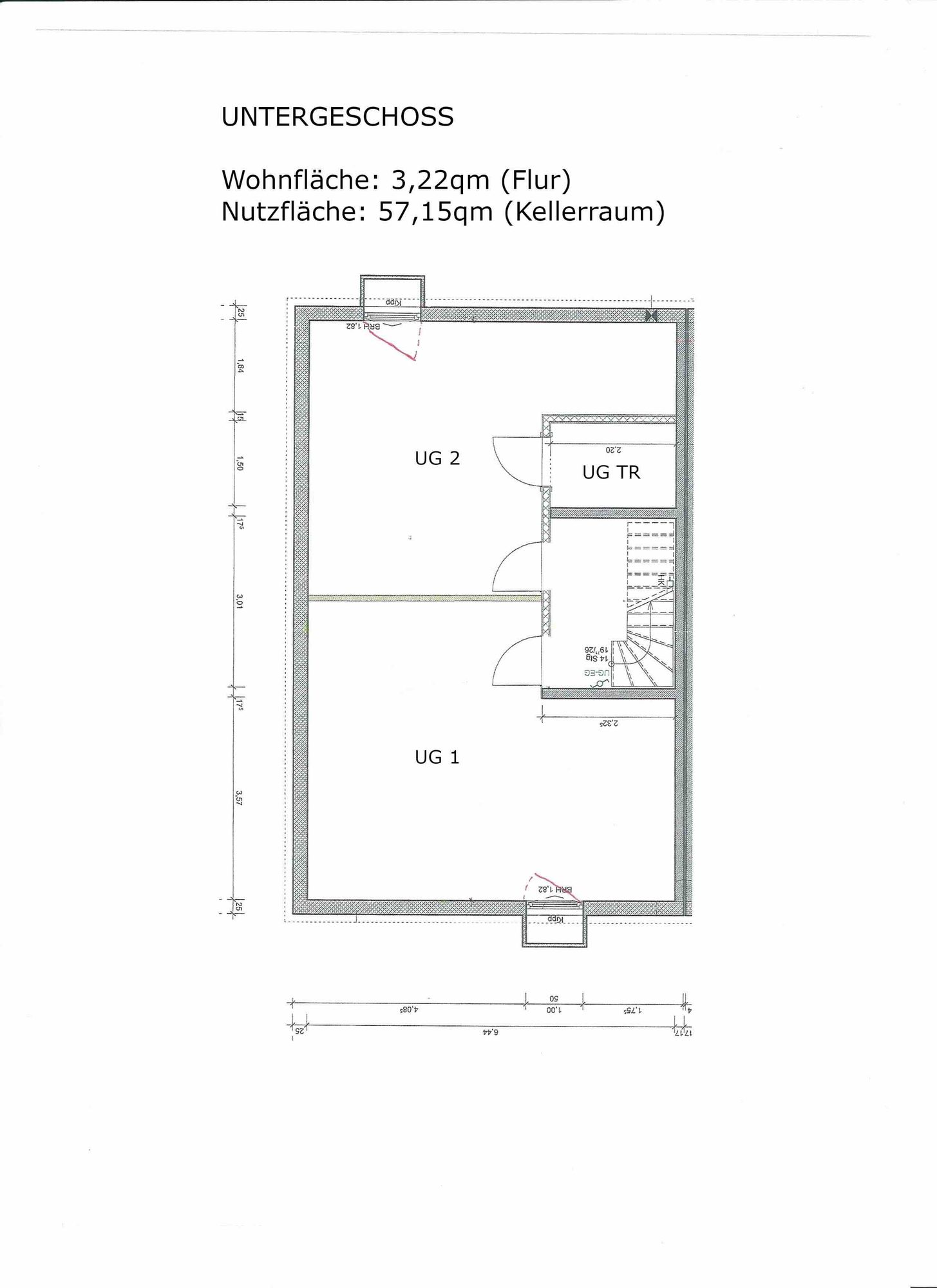 Grundriss Untergeschoss